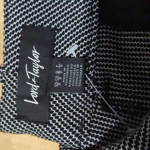 Lord & Taylor Black & White Kelly Ankle Trouser pants, 0, w/pockets! - Picture 7 of 10